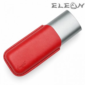 Калъф за 2 Пури, Метал и PU кожа, Червен, Angelo 812034