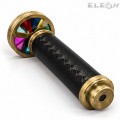 Ретро калейдоскоп Spectrum Magic от месингова сплав и кожа 18 см